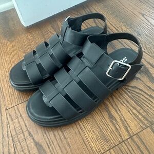 New SODA Size 8 Vicky Black Summer Sandal Women Strappy New